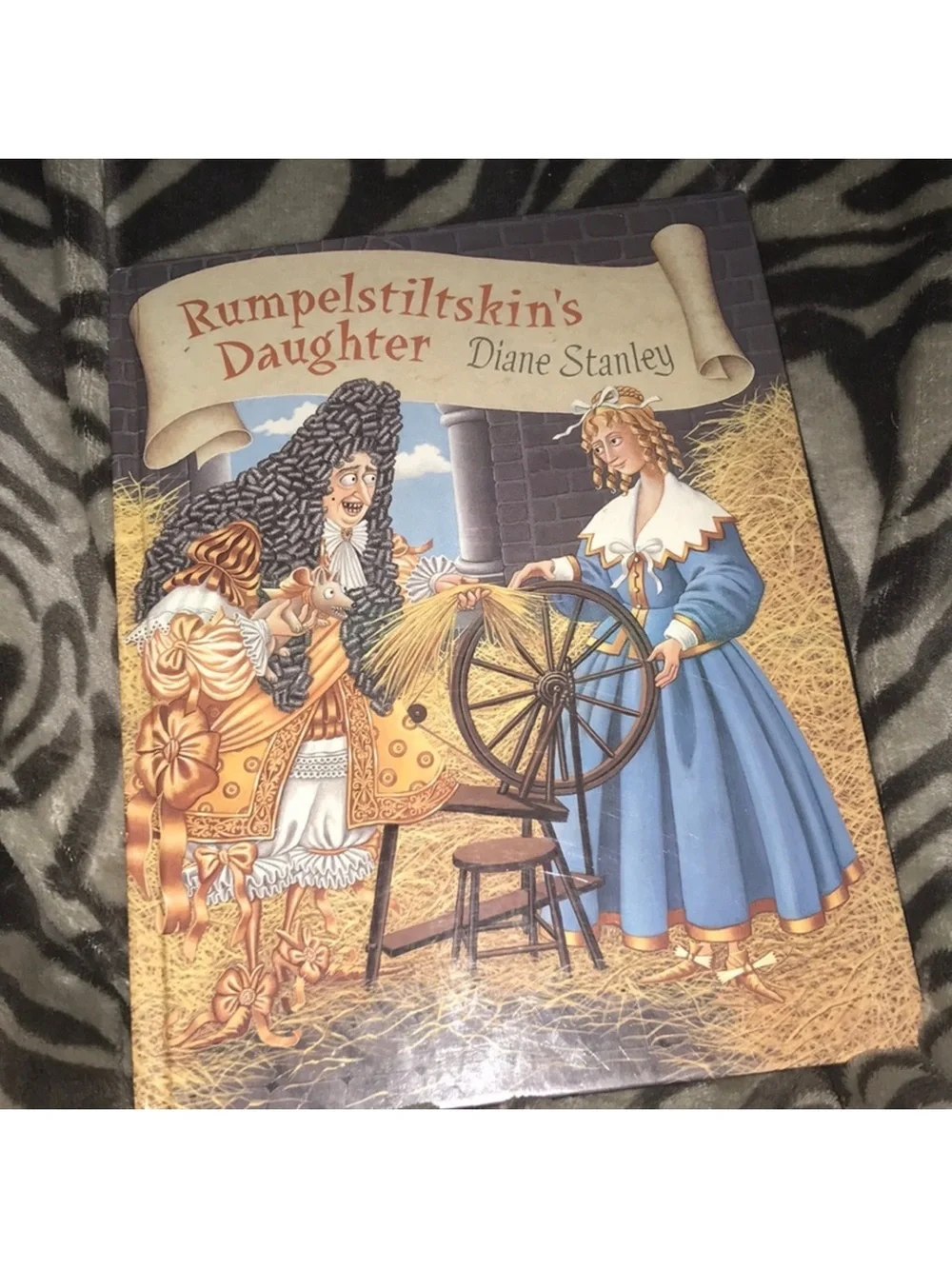 Rumpelstiltskin's Daughter 1997 Picture Book - Blue & Gold Cover damaged